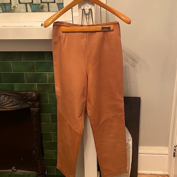 “DANIER” leather pants - vintage- size 8 - Picture 1 of 11